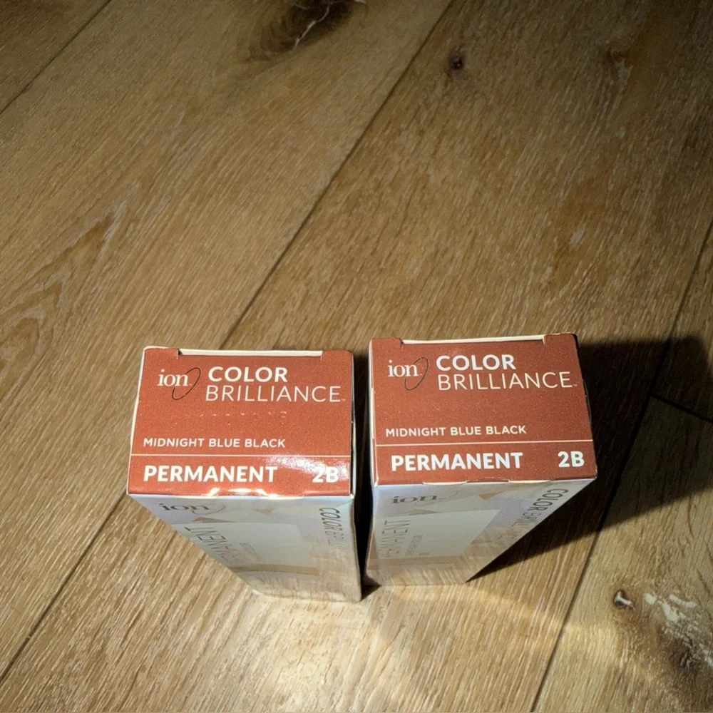 Ion Color Brilliance Permanent Crème Hair‎ Color Midnight Blue Black 2B Lot Of 2
